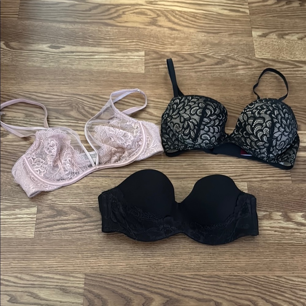 3 Bra Bundle all 32 C - Soma, Victorias Secret & True Co